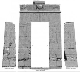 3D-scan of passage A in the Temple of Amun